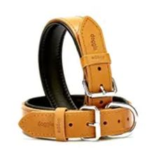Doggie Konfor Deri Camel 3.5x52- 60 cm Köpek Boyun Tasması