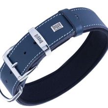 Doggie Konfor Deri Royal Mavi 3.5x52-60 cm Köpek Boyun Tasması
