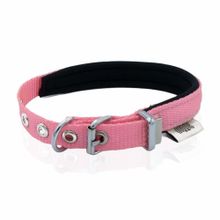 Doggie Konfor Dokuma 1.5x25-30 cm Pembe Köpek Boyun Tasması