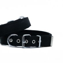 Doggie Konfor Dokuma Sade 3x42-50 cm Siyah Köpek Boyun Tasması