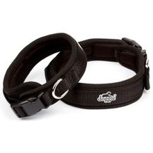 Doggie Konforlu Dokumadan El Yapımı Siyah 1.5x25-30 cm Köpek Boyun Tasması