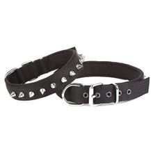 Doggie Konforlu El Yapımı Çivili Siyah 3x42-50 cm Köpek Boyun Tasması