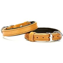 Doggie Konforlu El Yapımı Kamel 3.5x47-55 cm Köpek Boyun Tasması