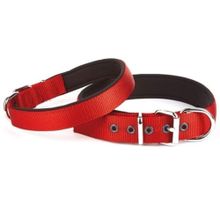 Doggie Konforlu El Yapımı Kırmızı 3x42-50 cm Köpek Boyun Tasması