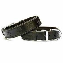 Doggie Konforlu El Yapımı Siyah 3.5x47-55 cm Köpek Boyun Tasması