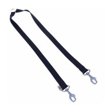 Doggie M 2x70-70 cm Siyah Dokuma Emniyet Kemerli Köpek Gezdirme Kayışı