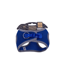 Doggie Mavi 3XS 22-26 cm Havalı Dokuma Reflektör Serisi Küçük Irk Köpek Göğüs Tasması