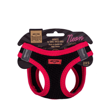 Doggie Pembe 2XS-26-30 cm Havalı Dokuma Neon Serisi Küçük Irk Köpek Göğüs Tasması