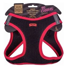 Doggie Pembe 42-48 cm L Beden Havalı Dokuma Neon Serisi Küçük Irk Göğüs Tasması