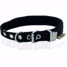 Doggie Polar Dokumadan El Yapımı Siyah 1.5x20-25 cm Köpek Boyun Tasması