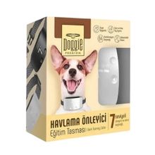 Doggie Premium Beyaz Havlama Önleyici Köpek Eğitim Tasması