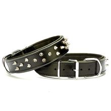 Doggie Siyah 4x47-55 cm Small Güçlü Deri Köpek Çivili Boyun Tasması