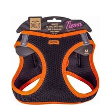 Doggie Turuncu 38-44 cm M Beden Havalı Dokuma Neon Serisi Küçük Irk Göğüs Tasması