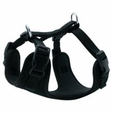 Doggie XS 1.5x35-45 cm Siyah Havalı Dokuma Köpek Göğüs Tasması