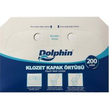 Dolphin Kağıt Klozet Kapak Örtüsü 200'LÜ