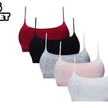 Dondeza 5019 6'lı Pedli İp Askılı Fitilli Bayan Büstiyer