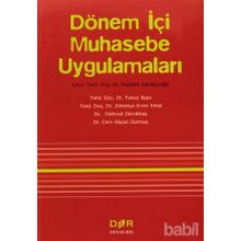 DÖNEM İÇİ MUHASEBE UYGULAMALARI - MUSTAFA ÇANAKÇIOĞLU