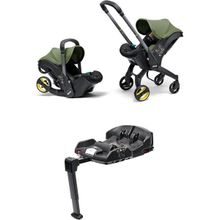 Doona I Bebek Arabasına Dönüşen I-Size Ana Kucağı Oto Koltuğu + Isofix Baza - Yeşil