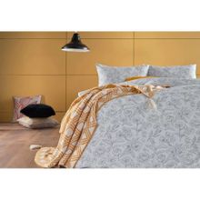 Doqu Home Mella Saten Beyaz Çift Kişilik Nevresim Takımı