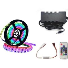 Dora Led WS2811 ARGB Pixel Şerit 5 m RF Kontrol Devresi Adaptör LED