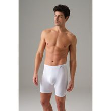Doreanse 1740 Torbalı Çift Kumaş Uzun Paça Beyaz Erkek Boxer