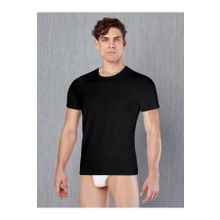Doreanse 2531 Siyah Erkek Koton Kumaş T-Shirt