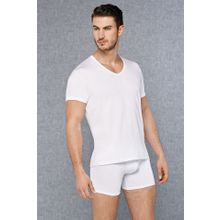 Doreanse 2865 Erkek Micromodal V Yaka Kısa Kol T Shirt
