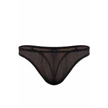 Doreanse Erkek Polyester Siyah Parlak Transparan Tanga String