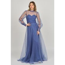 Doridorca 5923054 Indigo Kadın Abiye Elbise