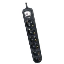 Dotvolt 6'lı 1.5 m Siyah Surge Hunter 350 Joules Akım Koruma Prizi