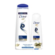 Dove 400 ml Yoğun Onarıcı Yıpranmış Saçlar İçin Saç Bakım Şampuanı + 200 ml Saç Bakım Kremi Set