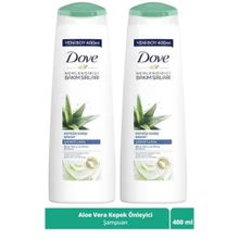 Dove Aloe Vera Kepek Karşıtı 2x400 ml Şampuan