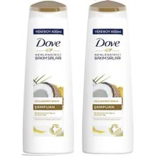Dove Hindistan Cevizi Yağı Güçlendirici Bakım 2x400 ml Şampuan