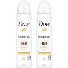 Dove Invisible Dry 2x150 ml Kadın Deodorant