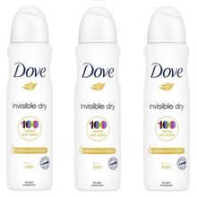 Dove Invisible Dry 3x150 ML Kadın Sprey Deodorant