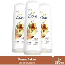 Dove Onarıcı Bakım Argan Yağı 3x350 ml Saç Kremi