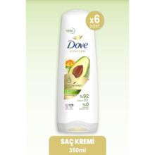 Dove Ultra Care Dökülme Karşıtı Bakım Avokado Özü 6x350 ml Saç Bakım Kremi