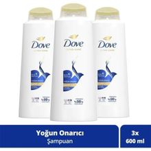 Dove Ultra Care Yoğun Onarıcı Yıpranmış Saçlar için 3x600 ml Saç Bakım Şampuanı