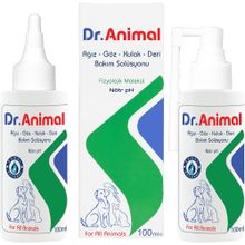 Dr. Animal 100 ml Ağız Göz Kulak Kedi Köpek Deri Bakım Solüsyonu