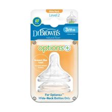 Dr Browns 2'li Paket 2. Seviye Geniş Ağız Silikon Biberon Emziği