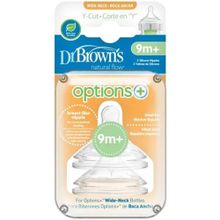 Dr Browns 9+ Ay Y Kesim 2'li Options Geniş Ağız Silikon Biberon Emziği