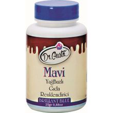 Dr. Gusto Mavi Yağ Bazlı 25 gr Toz Gıda Boyası
