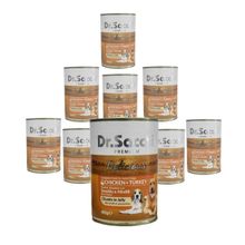 Dr. Sacchi Delicious Tavuk ve Hindi Etli 24x400 gr Köpek Konservesi