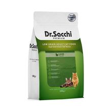 Dr.Sacchi Premium 1 KG Düşük Tahıllı Kuzu Etli Yetişkin Kedi Maması