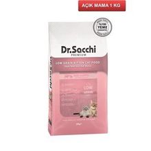 Dr.Sacchi Premium Düşük Tahıllı Kitten Yavru Kedi Maması 1 kg AÇIK
