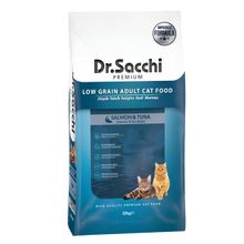 Dr.Sacchi Premium Somonlu ve Ton Balıklı Düşük Tahıllı 10 kg Yetişkin Kedi Maması