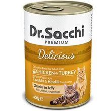 Dr.Sacchi Tavuklu ve Hindili 400 GR Yetişkin Kedi Konserve