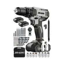 Dragro GTX-58 58V Gri Grey 5Ah Darbeli Çift Akülü Vidalama Makinesi