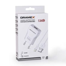 Dramex D11L 1.0A 1 mt Beyaz Lightning Kablolu Şarj Aleti