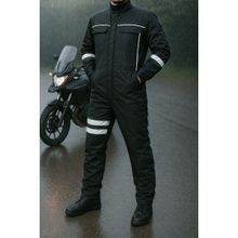DRC Outdoor Kışlık Su ve Rüzgar Geçirmez Ekstra Elyaf Takviyeli Reflektörlü Motorcu Tulumu